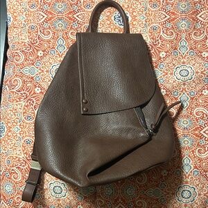 Italian Brown Leather Bag/Backpack